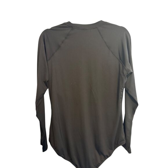 Sea Level Swim Size 14 Black Long Sleeve Zip Front One Piece Swimsuit - Picture 12 of 15